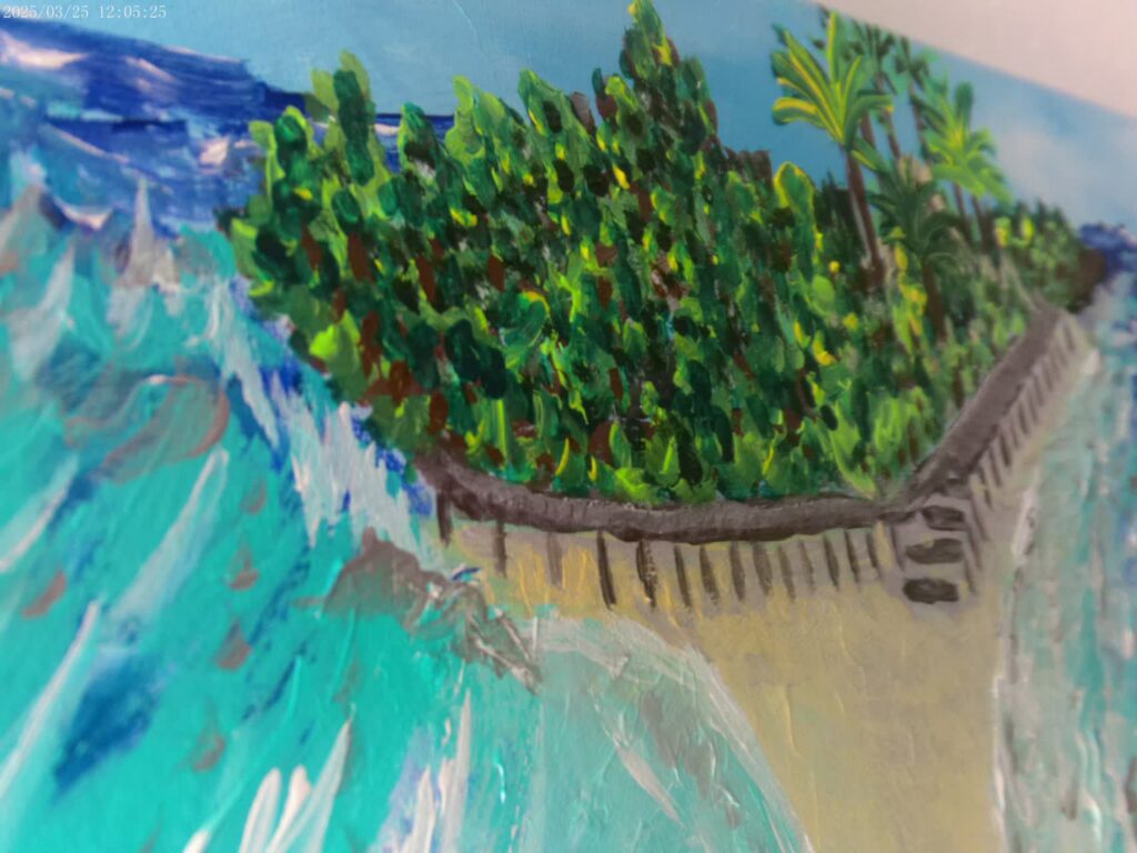 Le ponton de Gratitude vu de près